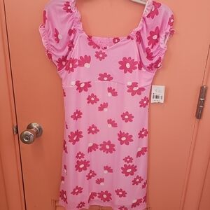 NWT Colorful Planet Girls Size XL(18/20) Floral Dress Nightgown